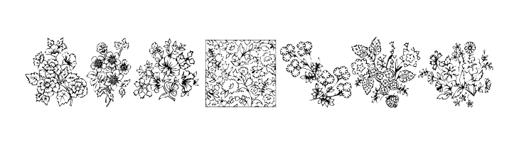 KR Floral Color Me  Free Fonts Download