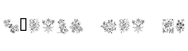 KR Floral Color Me  Free Fonts Download