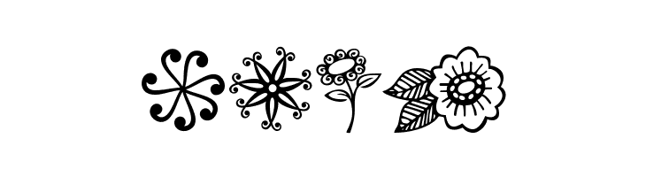 Janda Flower Doodles  Free Fonts Download