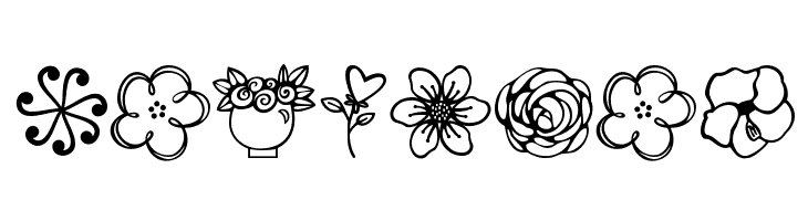 Janda Flower Doodles  Free Fonts Download