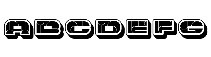 Portfolio 3D Extravagant Flat Regular  Free Fonts Download