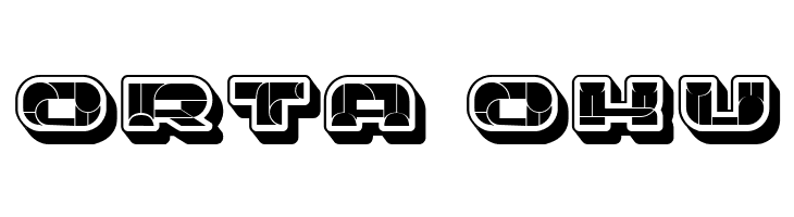 Portfolio 3D Extravagant Flat Regular  Free Fonts Download