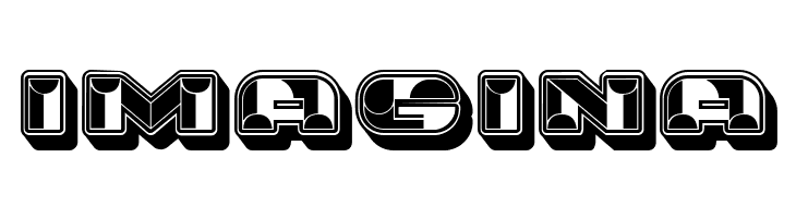 Portfolio 3D Inverted Regular  Free Fonts Download