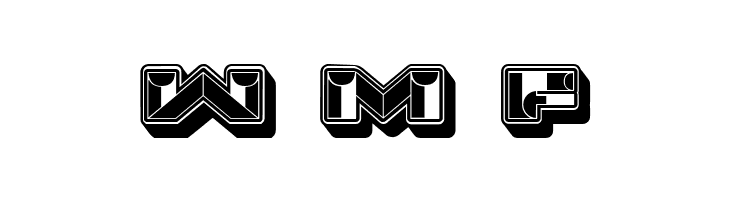 Portfolio 3D Inverted Regular  Free Fonts Download