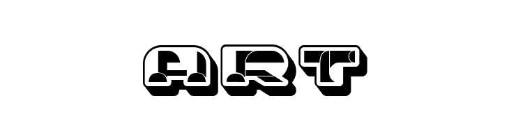 Portfolio 3D Extravagant Regular  Free Fonts Download