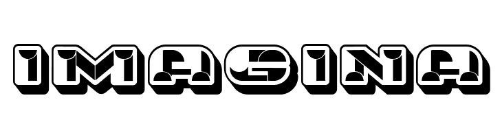 Portfolio 3D Extravagant Regular  Free Fonts Download