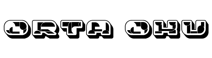 Portfolio 3D Extravagant Regular  Free Fonts Download