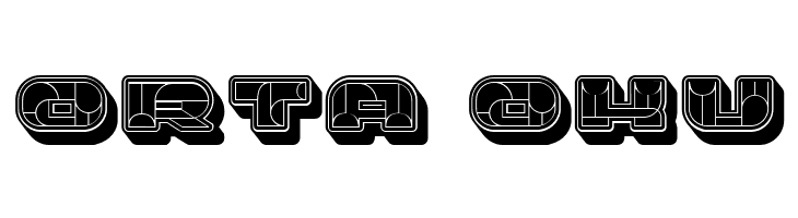 Portfolio 3D Flat Regular  Free Fonts Download