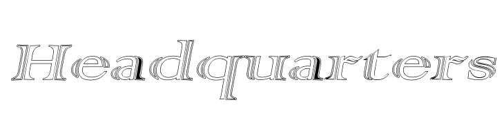 AlphaRev Hollow  Free Fonts Download