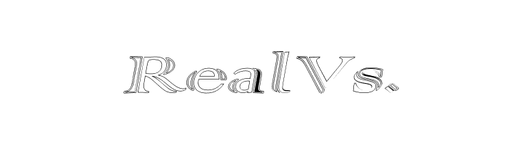 AlphaRev Hollow  Free Fonts Download