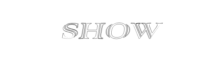 AlphaRev Hollow  Free Fonts Download
