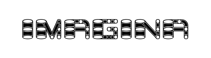 Zylinder Inverted Regular  Free Fonts Download