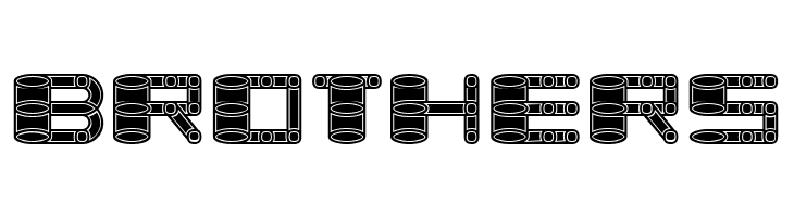 Zylinder Filled Regular  Free Fonts Download