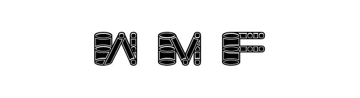Zylinder Filled Regular  Free Fonts Download