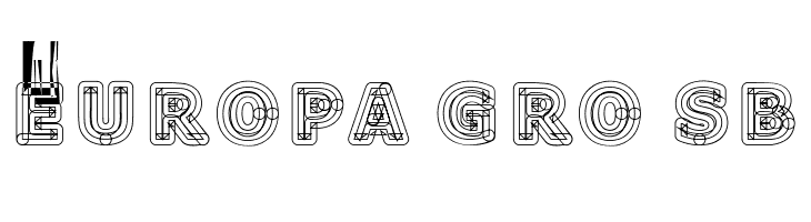 Geometri Outline  Free Fonts Download