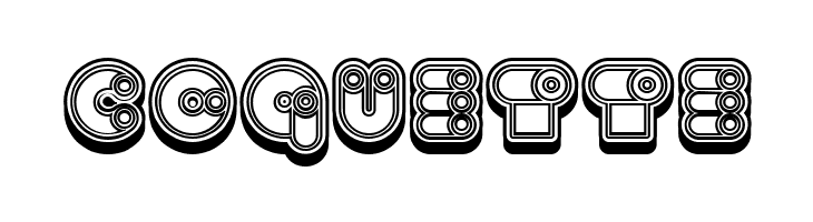 Computer Extravagant Hollow Regular  Free Fonts Download