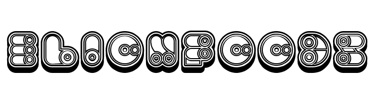 Computer Extravagant Hollow Regular  Free Fonts Download