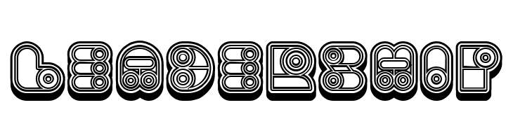 Computer Extravagant Hollow Regular  Free Fonts Download