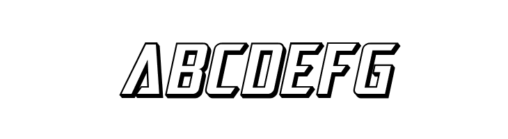 SF Electrotome Shaded Oblique  Free Fonts Download