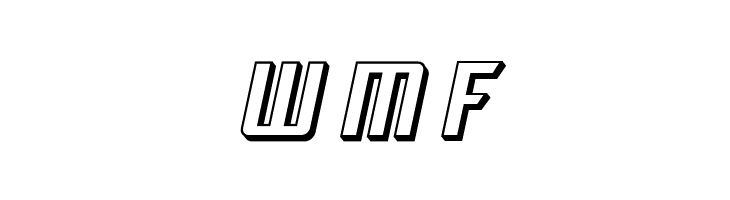 SF Electrotome Shaded Oblique  Free Fonts Download