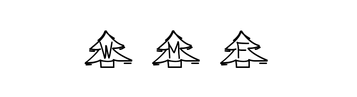 YBChristmasAlphabet  Free Fonts Download