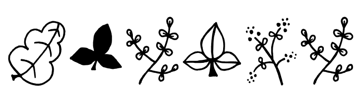 Tanaestel Doodle Leaves Regular  Free Fonts Download