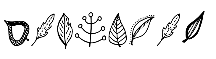 Tanaestel Doodle Leaves Regular  Free Fonts Download