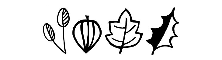 Tanaestel Doodle Leaves Regular  Free Fonts Download