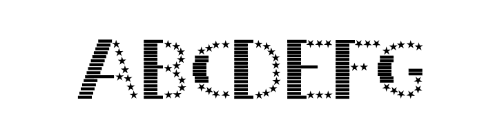 STRIPES & STARS Normal  Free Fonts Download