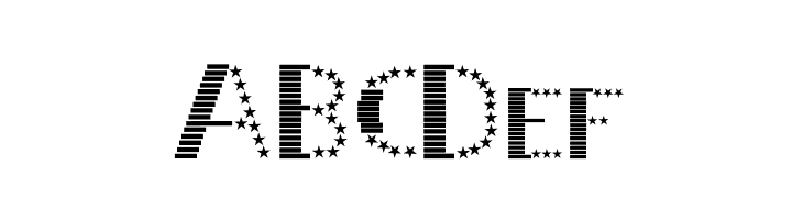 STRIPES & STARS Normal  Free Fonts Download