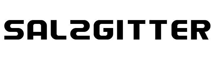 SAlzGITTER Electrofied Font