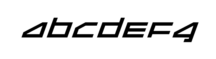 Delta Ray Expanded Italic  Free Fonts Download