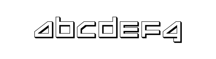 Delta Ray 3D  Free Fonts Download