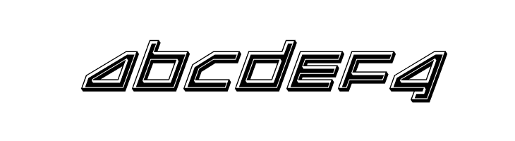 Delta Ray Bevel Italic  Free Fonts Download