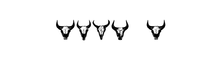 Bull Skulls Regular  Free Fonts Download