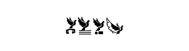 Flying Birds Regular  Free Fonts Download