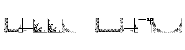 Vintage Decorative Corners 5  Free Fonts Download