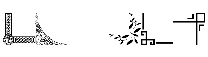 Vintage Decorative Corners 5  Free Fonts Download