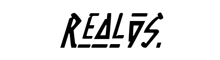 Native Alien Italic  Free Fonts Download