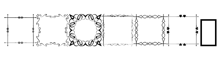 Square Frames Demo  Free Fonts Download