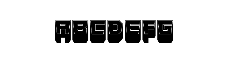 Metallic Shadow Filled Regular  Free Fonts Download