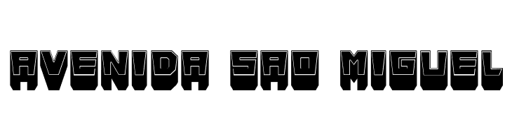 Metallic Shadow Filled Regular  Free Fonts Download