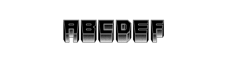 Metallic Inverted Regular  Free Fonts Download