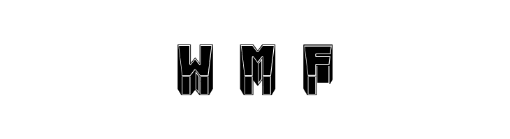 Metallic Sharp Filled Regular  Free Fonts Download