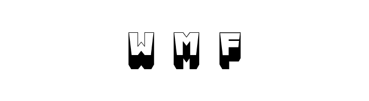 Metallic Shadow Flat Regular  Free Fonts Download