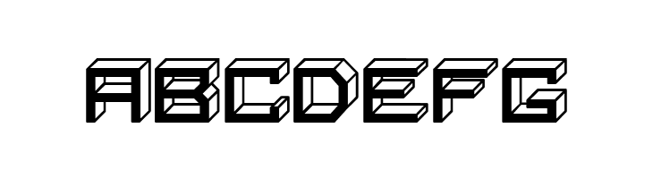 Blocky Letters Inverted Regular  Free Fonts Download