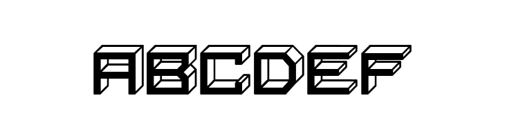 Blocky Letters Inverted Regular  Free Fonts Download