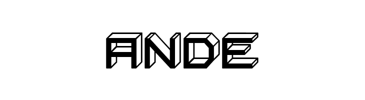 Blocky Letters Inverted Regular  Free Fonts Download