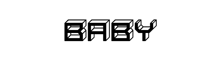 Blocky Letters Inverted Regular  Free Fonts Download