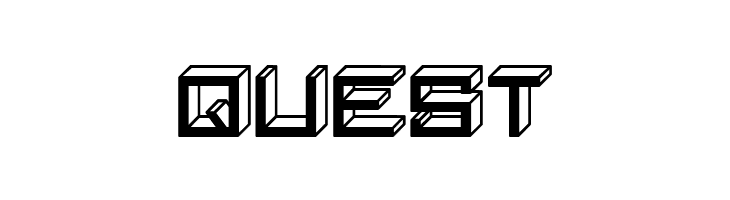 Blocky Letters Inverted Regular  Free Fonts Download